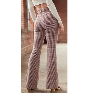 Lee Vintage Modern High Rise Flare Plaid